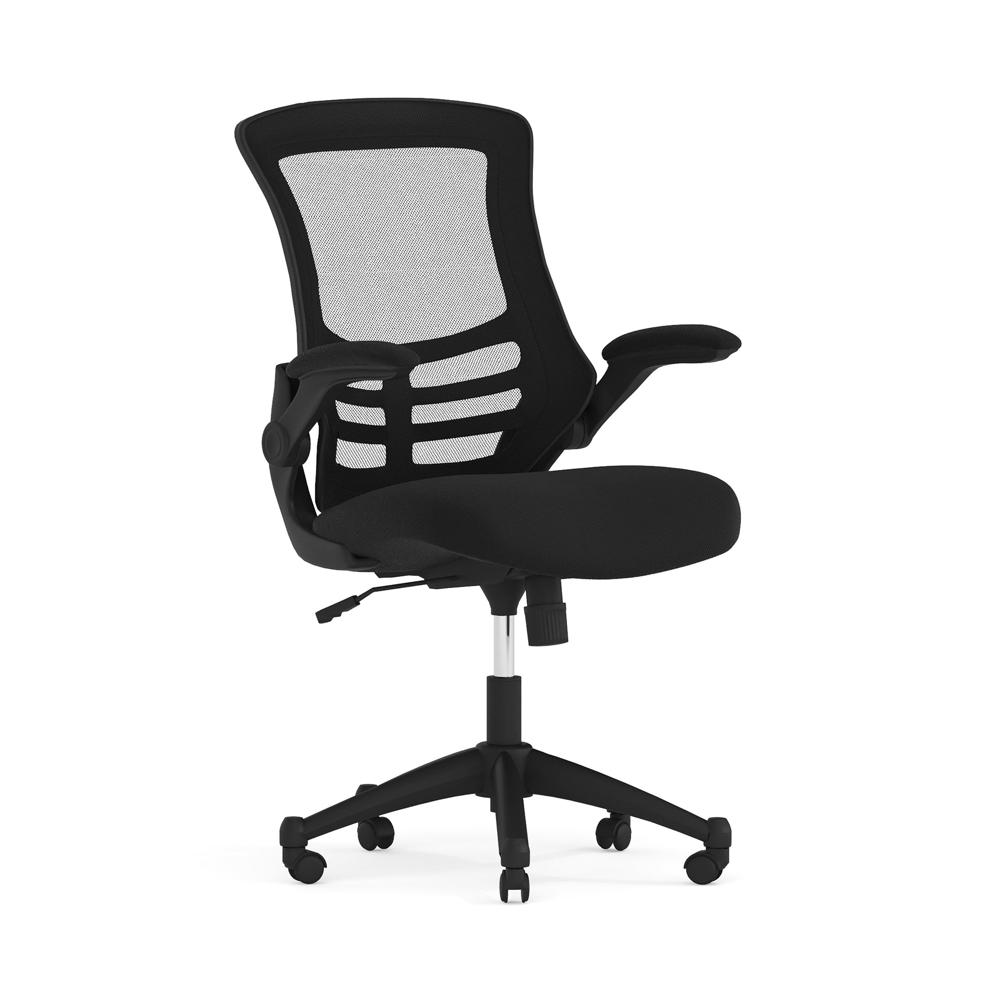 Kelista Mid-Back Black Mesh Swivel Ergonomic Task Office Chair - Bestfurniturecart